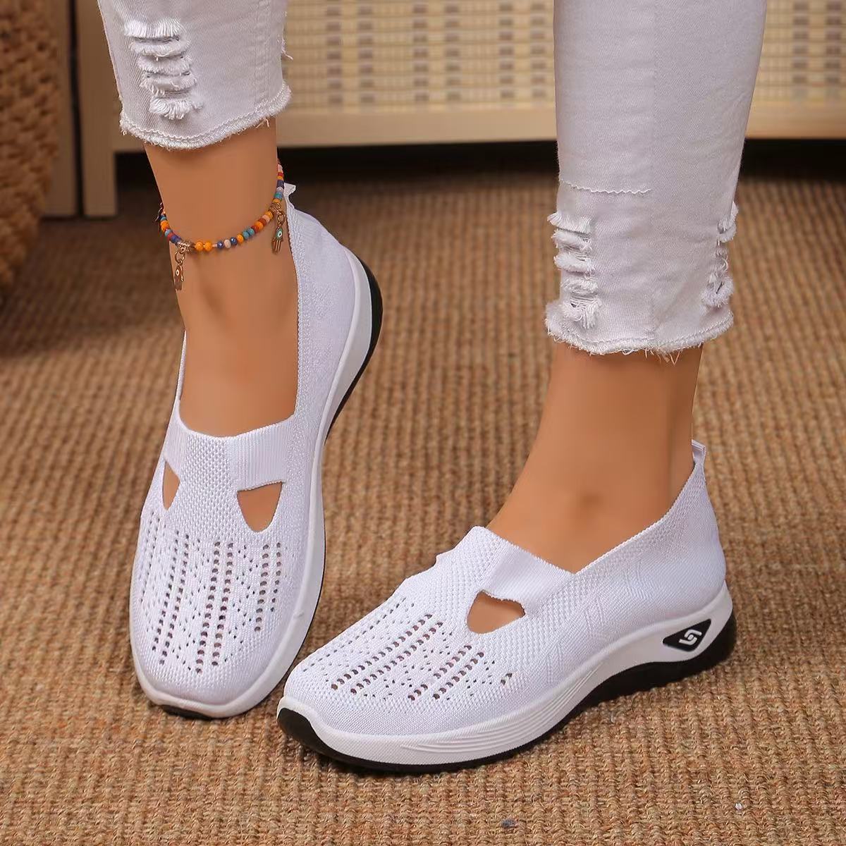 Chaussures décontractées en mesh pour maman.