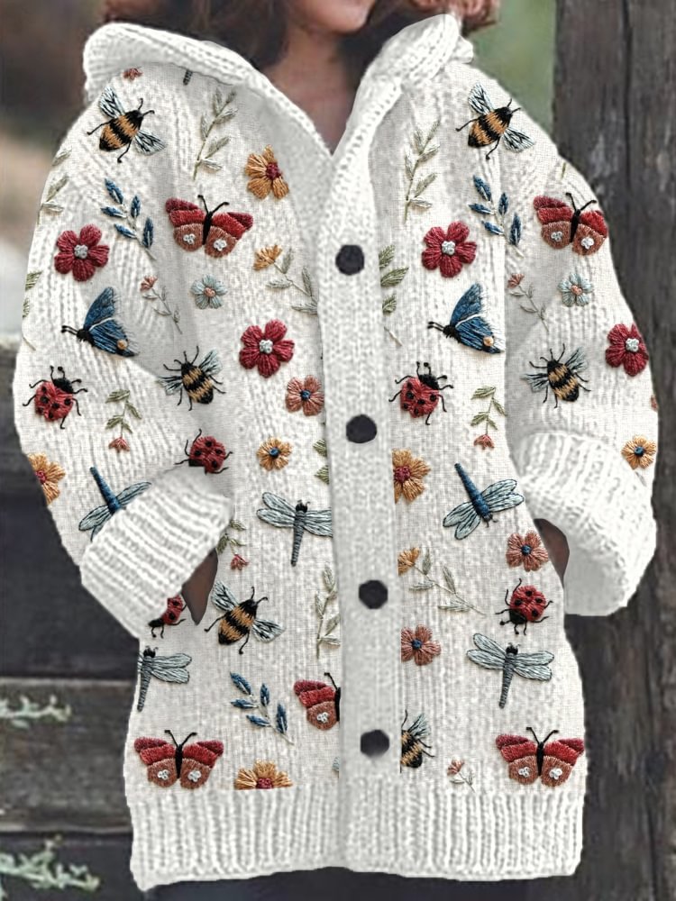 Manteau à Capuche Motif Félin