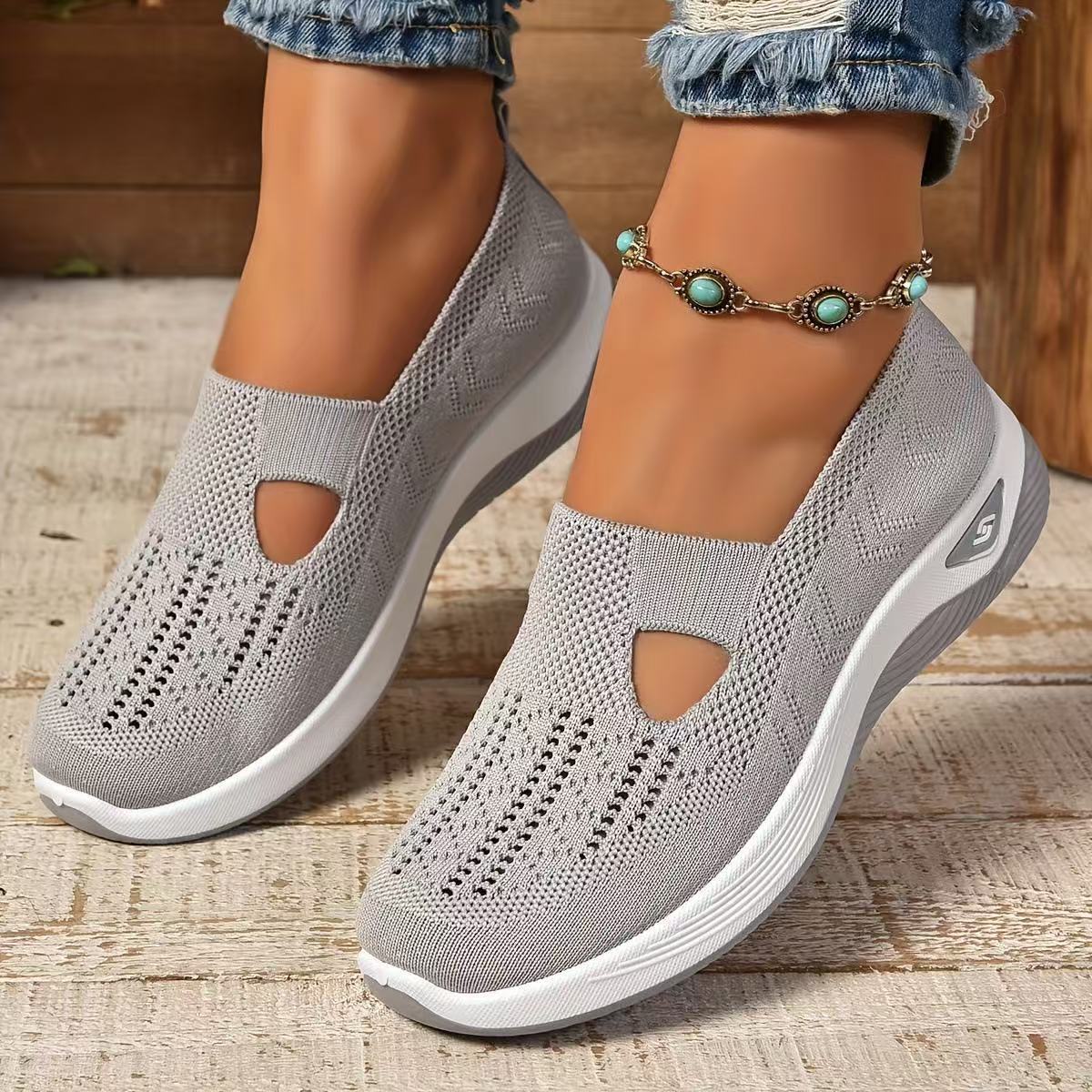 Chaussures décontractées en mesh pour maman.
