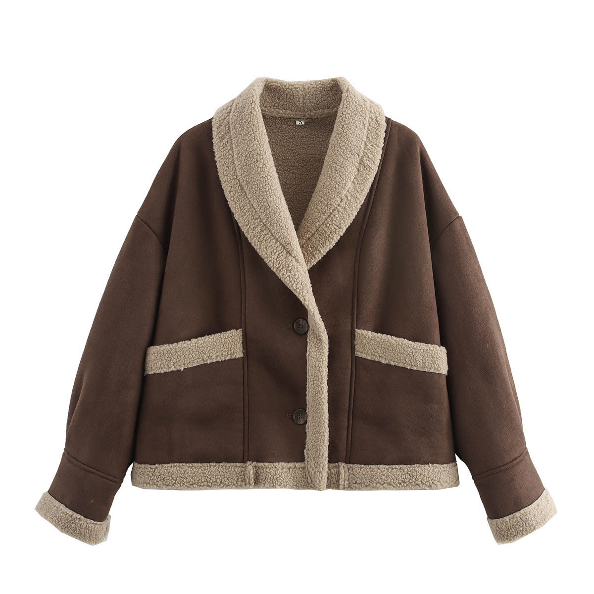 Manteau en laine à revers