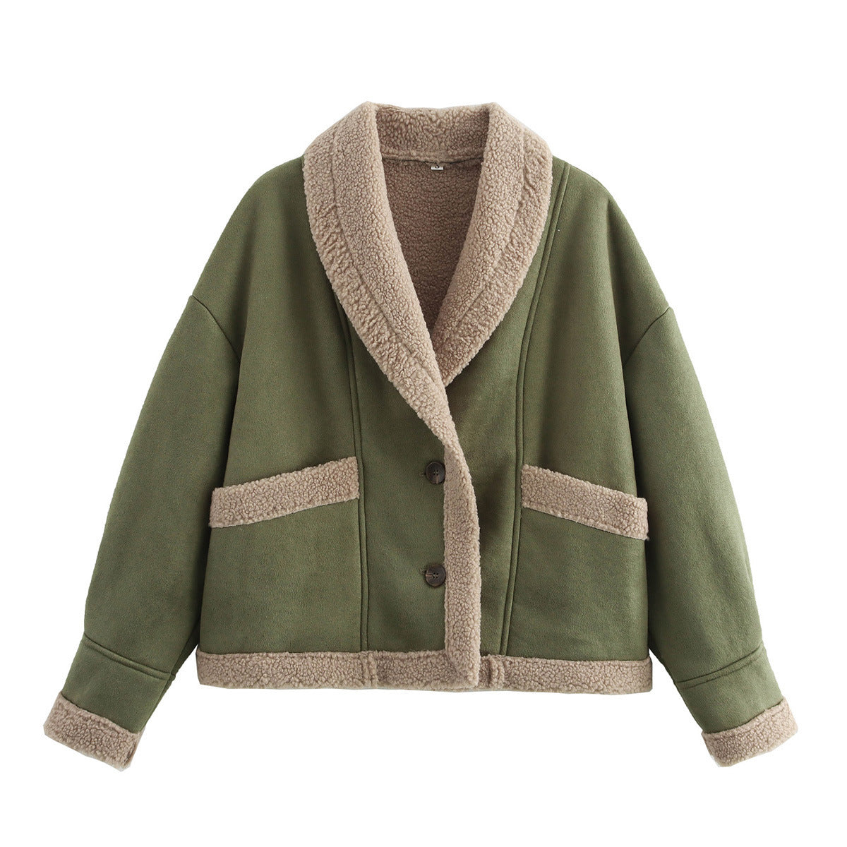 Manteau en laine à revers