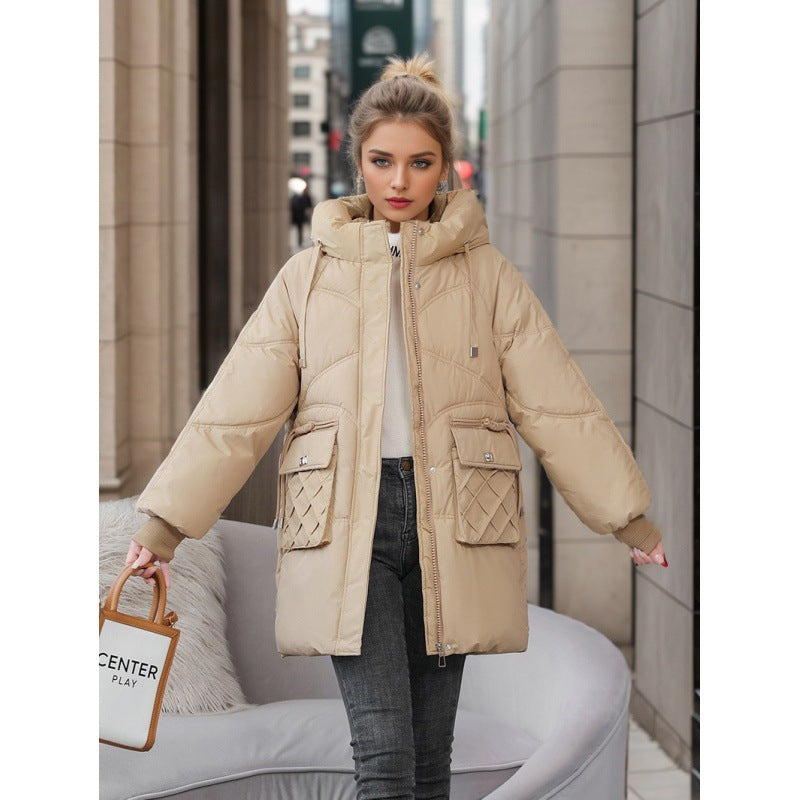 Manteau Hivernal à Capuche avec Poches