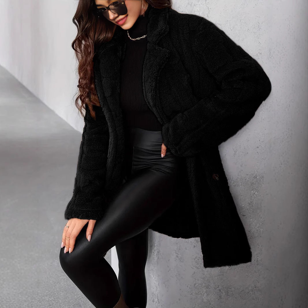Manteau Long Doux et Tendance