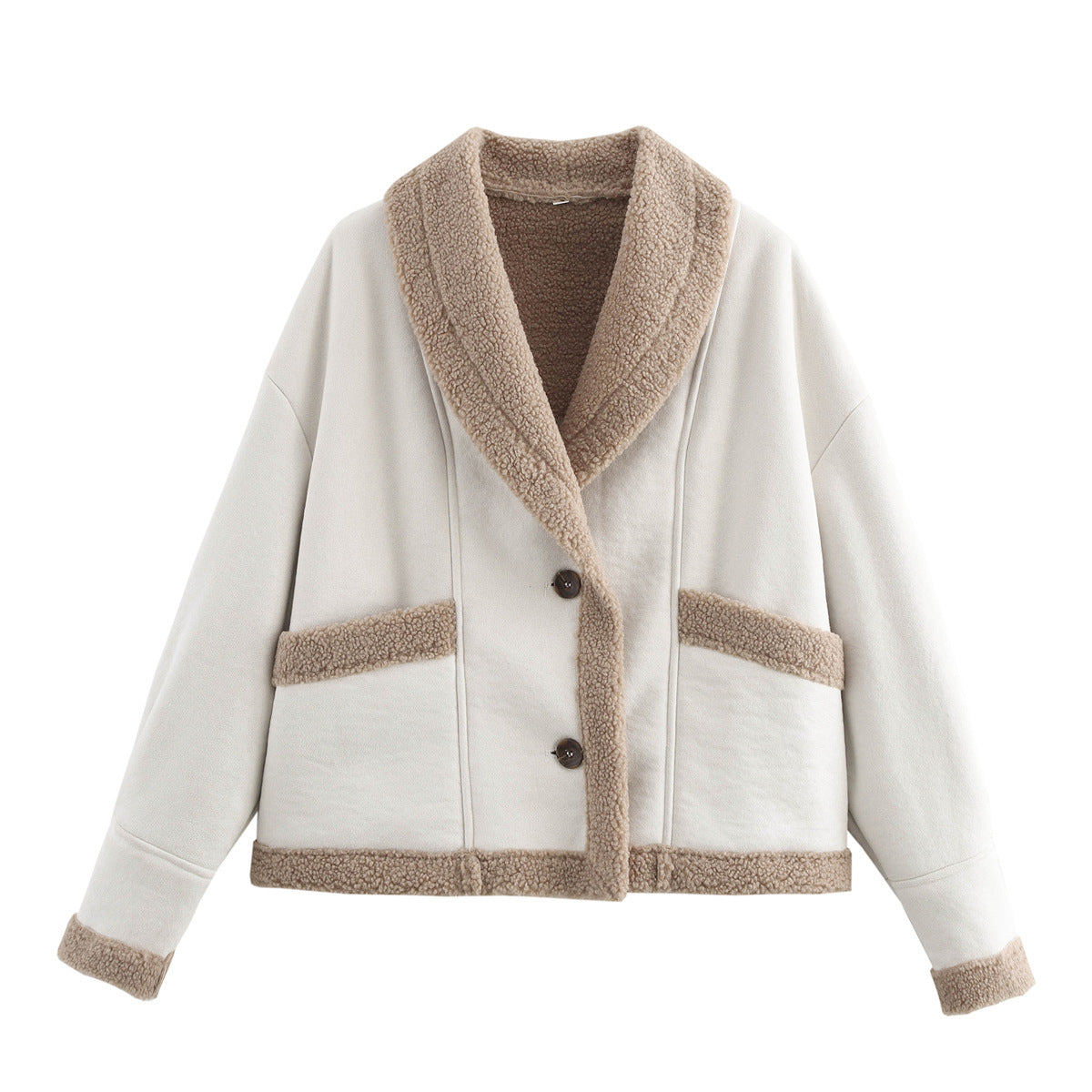 Manteau en laine à revers