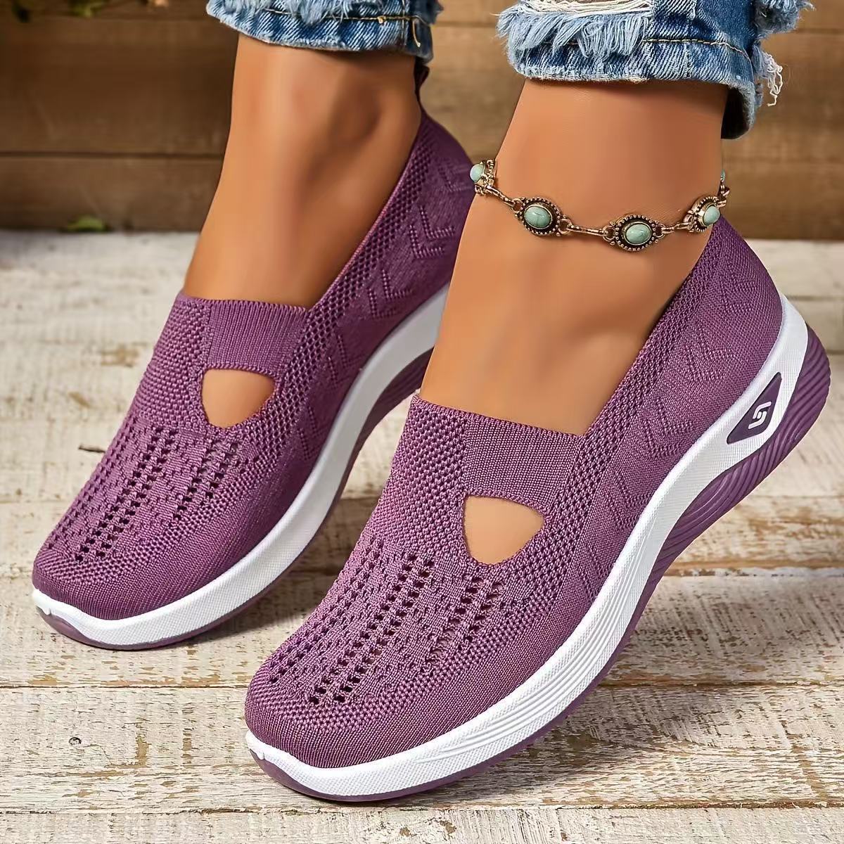 Chaussures décontractées en mesh pour maman.