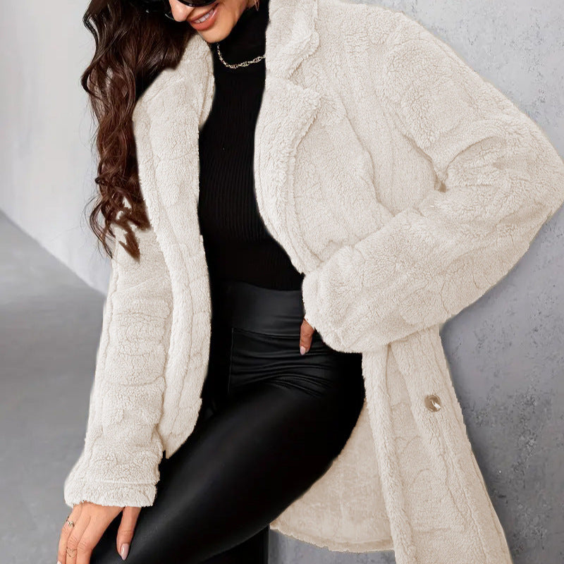 Manteau Long Doux et Tendance