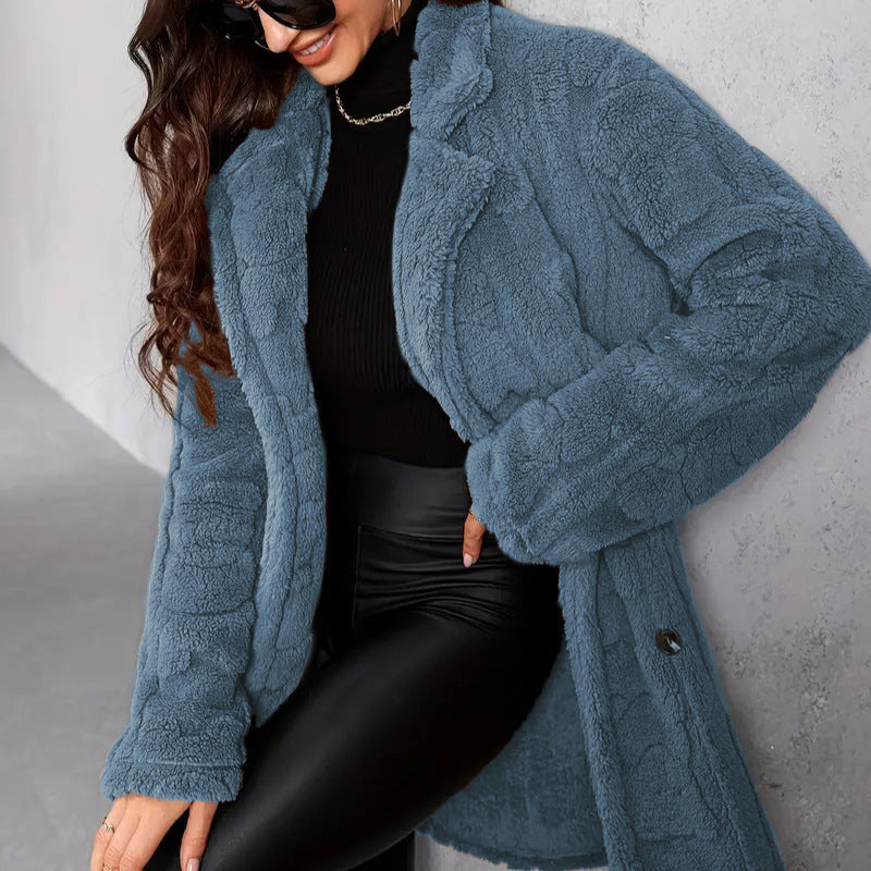 Manteau Long Doux et Tendance