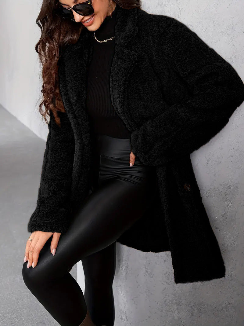 Manteau Long Doux et Tendance