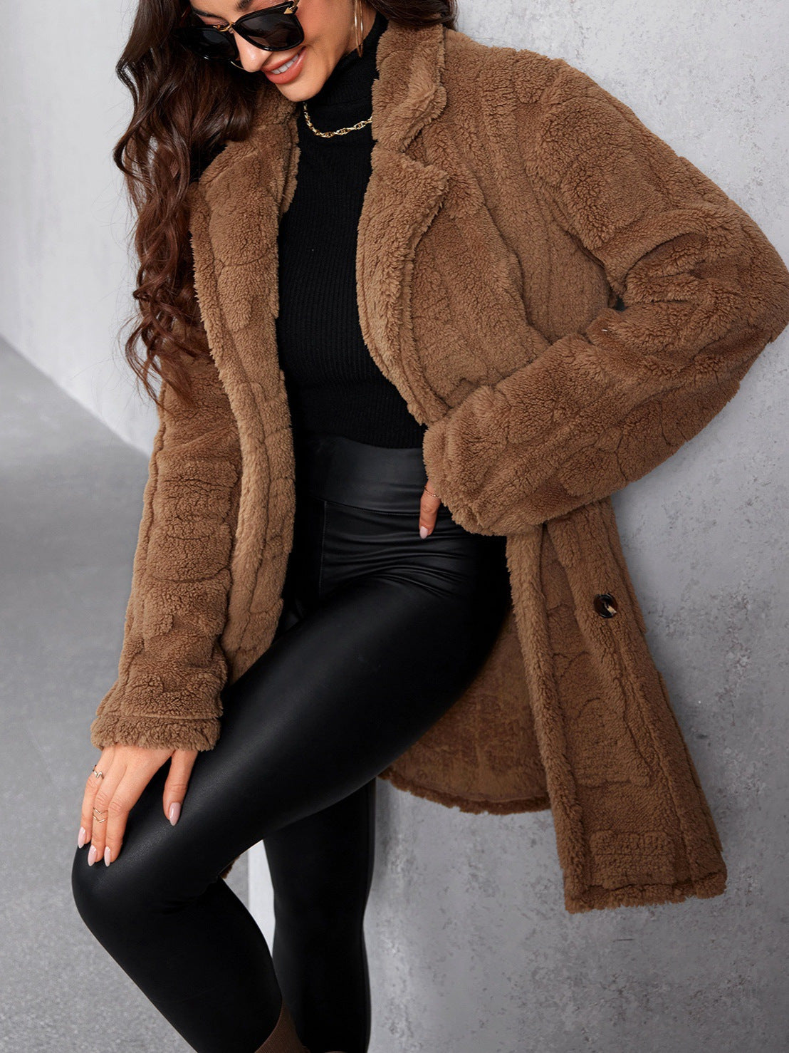 Manteau Long Doux et Tendance