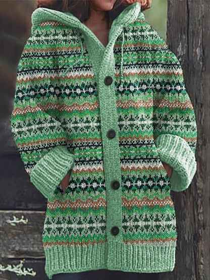 Manteau à Capuche Motif Félin