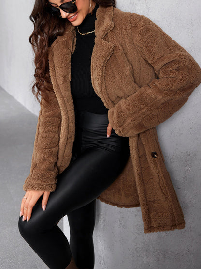 Manteau Long Doux et Tendance